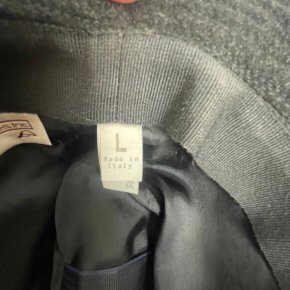 Luigi Baroni Dark Gray Men's Fedora Style Hat Made in Italy - Picture 8 of 10